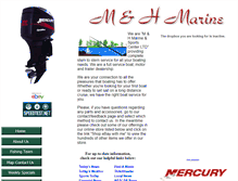 Tablet Screenshot of mhmarine.com